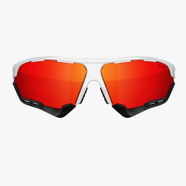 SCICON AEROCOMFORT White / Black Fender Multilaser Red