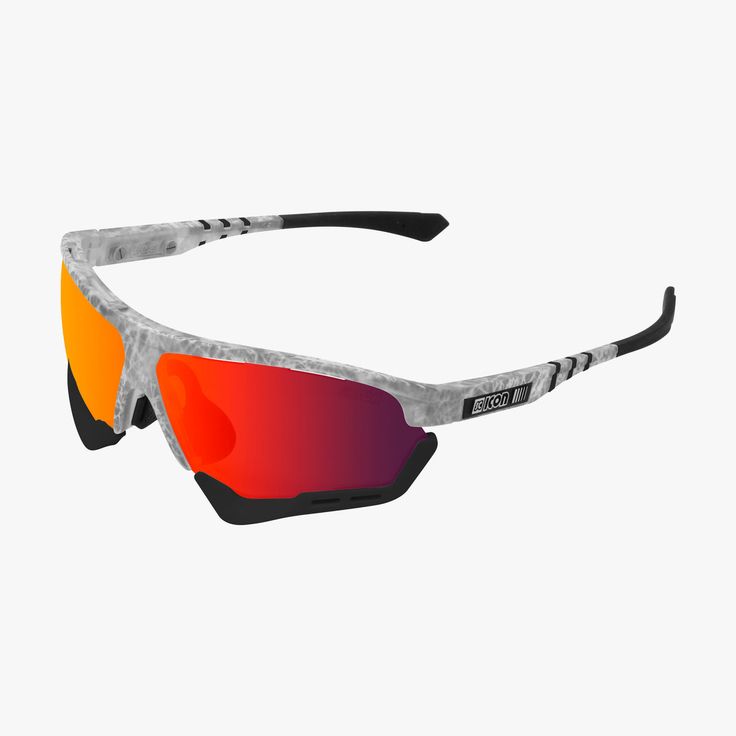 SCICON AEROCOMFORT XL Frozen color / Black fender / Multilaser red