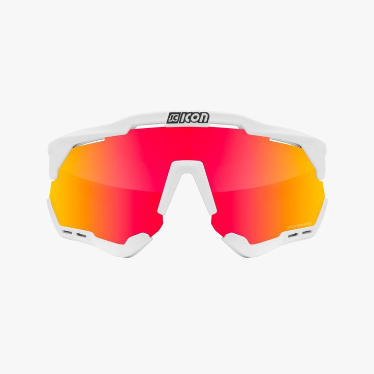 SCICON AEROSHADE WHITE / White Fender Multimirror Red
