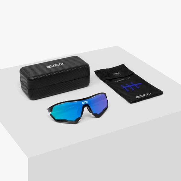 SCICON AEROTECH Black / White Fender Protochromic Blue