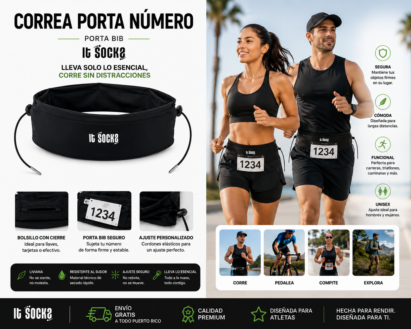 Correa Porta número (Bib belt)