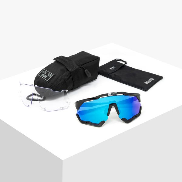 SCICON AEROSHADE XL - Black Fender Multimirror Blue