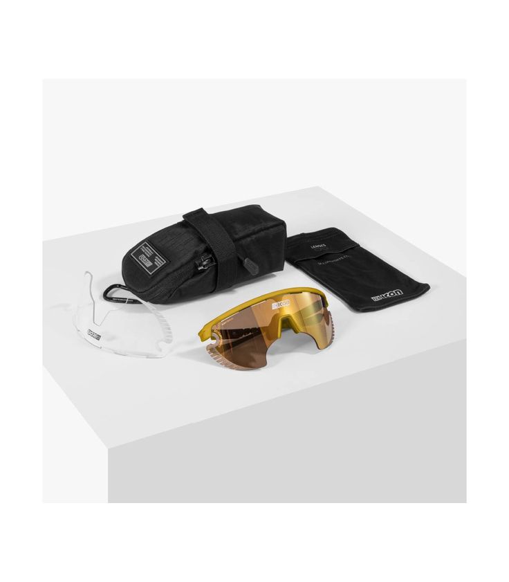 SCICON AEROWING Lamon Yellow Gloss Sungalasses (Multimirror Bronze Lens)