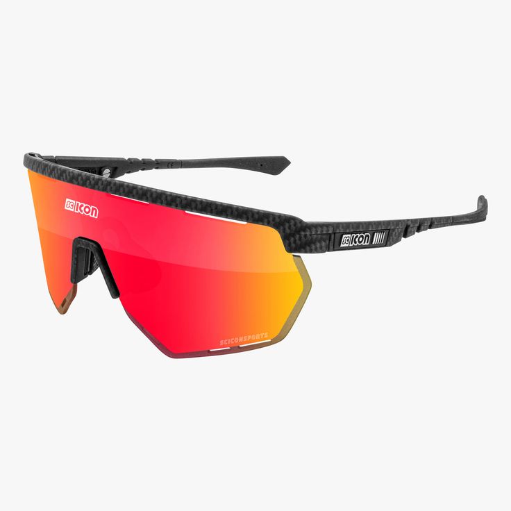 SCICON AEROWING -Carbon Matt Multimirror Red