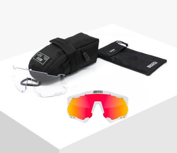 SCICON AEROSHADE WHITE / White Fender Multimirror Red