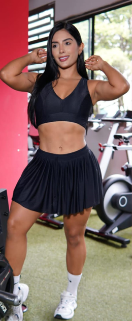 Conjunto de Falda y Top Tela Malla