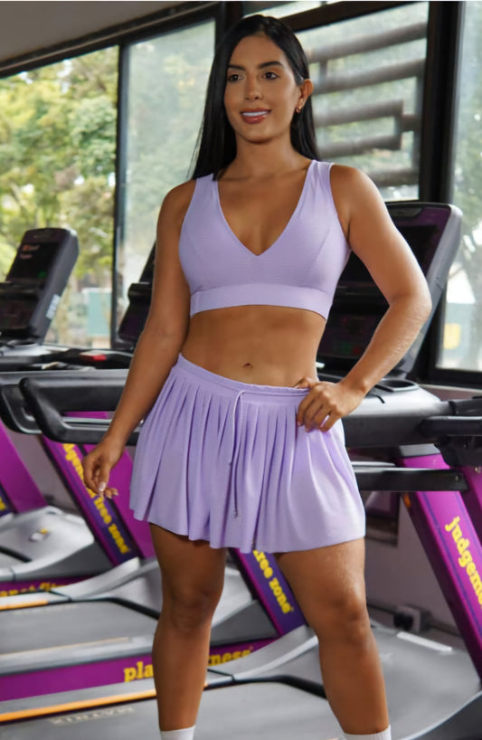 Conjunto de Falda y Top Tela Malla